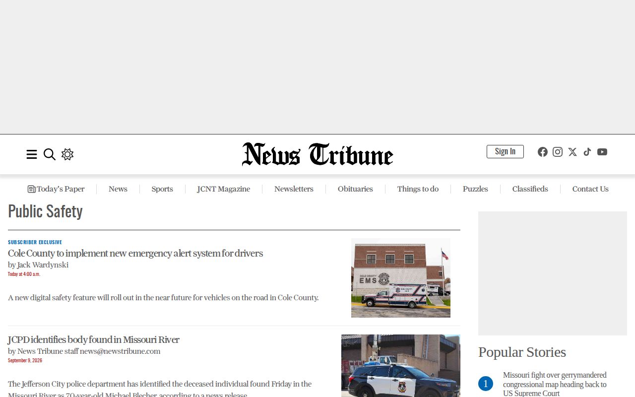Cole County arrest and court coverage in News Tribune Public Safety